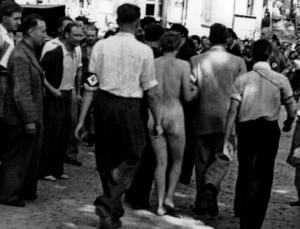 Avignon 25 août 1944 femme tondue